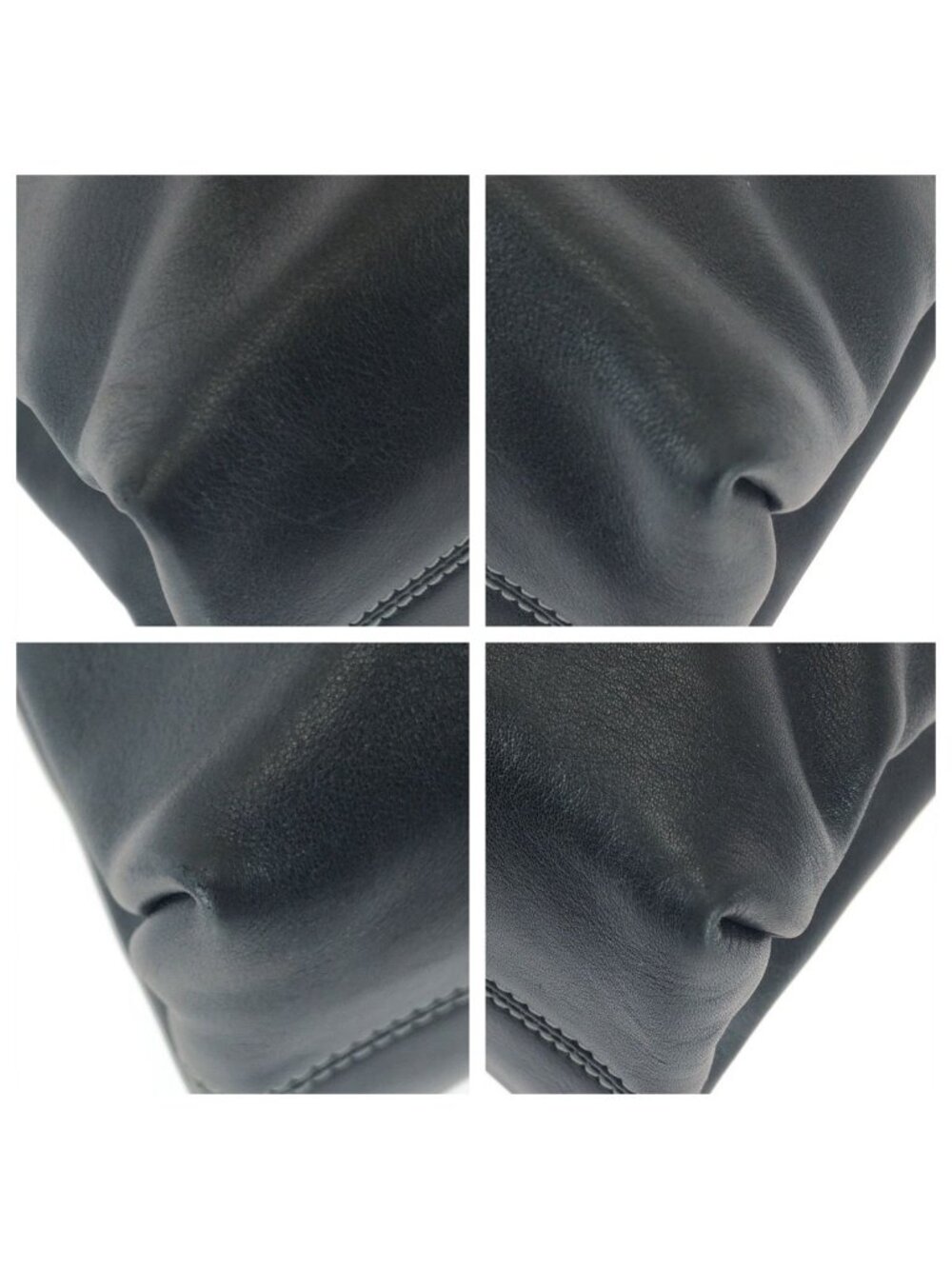 Bvlgari Vintage 2-Way Black Silver Leather Tote Shoulder Bag - Picture 3 of 9